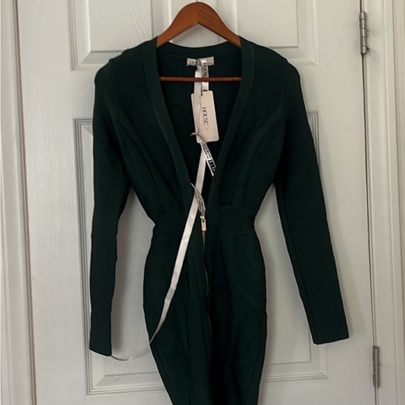Nwt $209 House of CB Valerie Evergreen bandage dress in size XS - Picture 5 of 5
